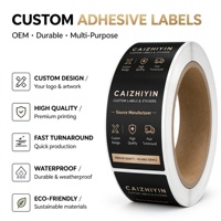 Étiquettes adhésives personnalisées OEM avec impression de logo et nom de marque pour emballage, autocollants en vinyle couleur personnalisée