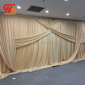 SMOOTH Vente en gros de toiles de fond en tissu personnalisées en taille et couleur pour la décoration de scène de mariage - Product Image 2