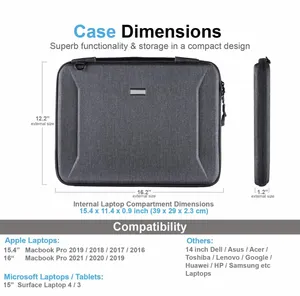 अनुकूलित पोर्टेबल वाटरप्रूफ लैपटॉप हैंडबैग एवा हार्ड शेल यात्रा लैपटॉप आस्तीन केस 13.3 मैबुक के लिए