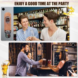 Práctico abridor de botellas magnético de madera y Metal para colgar en la <span class=keywords><strong>pared</strong></span> <span class=keywords><strong>sacacorchos</strong></span> para cocina abridor de cerveza personalizable magnético - Product Image 6