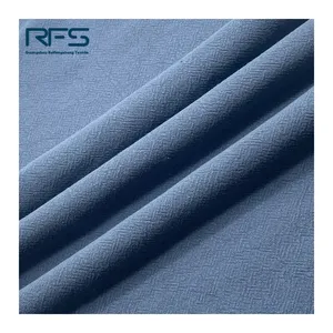 Wholesale Breathable Natural Comfortable Plain Organic Cotton viscose Stone Washed crepe Fabric for shirts garment