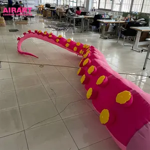 Tentacoli di polpo gonfiabili rosa, decorazioni del partito animali gonfiabili del tentacolo del polpo