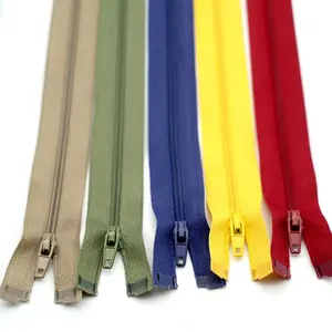Wholesale jacket Zipper Custom Factory #4 rainbow zipper tape Close Ended Pin Lock Nylon Zippers for purse