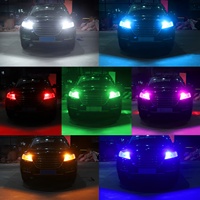 Bombilla LED T10 Canbus para Modificación de Automóviles, Súper Brillante, con Lente, Luz de Lectura Interior para Auto, Luz de Posición Lateral, Ámbar, Rojo, Azul, Verde