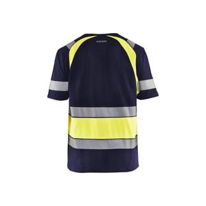 Blaklader-342110308833S เสื้อยืดสีน้ำเงินเข้ม/Hi-Vis เหลือง-EAN HI-VIS 7330509620960ชุดทำงาน - Product Image 2