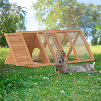 Cage à lapins et poulailler extérieur en forme de A avec enclos pour cailles, fournitures écologiques pour animaux de compagnie, cage à volailles ventilée en fil métallique
