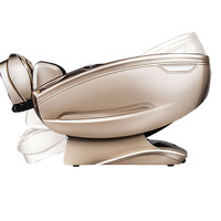 Fauteuil de massage 4D de luxe, électrique, intelligent, chauffant, inclinable, avec fonction d'étirement thaïlandais, main robotique 3D, rail SL, zéro gravité et shiatsu