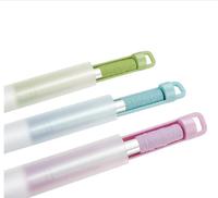 Pailles à boire télescopiques réutilisables Pailles en métal en acier inoxydable Pailles pliantes de qualité alimentaire Porte-clés avec étui Brosse de nettoyage