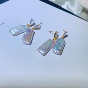 B4806 nouvelles <span class=keywords><strong>boucles</strong></span> <span class=keywords><strong>d</strong></span>'<span class=keywords><strong>oreilles</strong></span> perles <span class=keywords><strong>d</strong></span>'eau douce <span class=keywords><strong>boucles</strong></span> <span class=keywords><strong>d</strong></span>'<span class=keywords><strong>oreilles</strong></span> en cristal goutte bijoux en <span class=keywords><strong>or</strong></span> pour femmes fille - Product Image 4