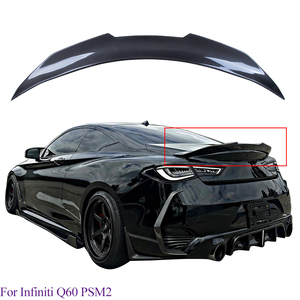 สปอยเลอร์หลังคาร์บอนไฟเบอร์ทรง PSM สำหรับรถยนต์ Q60 Q60S Coupe ปี 2013-2023 - Product Image 1