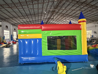 Château Gonflable en PVC pour Enfants, Combo Toboggan et Structure Rebondissante 5x5m, Capacité 1000kg, Thème Fantastique & Science-Fiction pour Usage Domestique