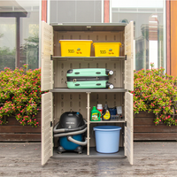 Meubles en plastique en stock : Armoire de salle à manger, armoire de cuisine, casier de gym, armoire de rangement extérieure, facilement assemblable