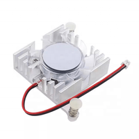 Ventilateur de refroidissement monobloc pour Orange Pi 5 Plus/Pi 5 V1.3.2, dissipateur thermique entièrement en aluminium avec ventilateur en matériau transparent pour PC