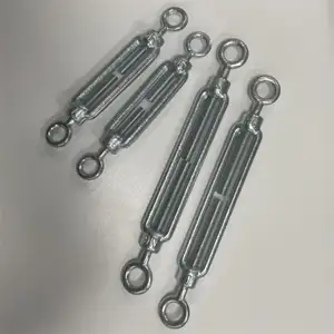 European Type DIN 1480 Open Body Turnbuckle Eye Carbon Steel Galvanized Rigging Screw Marine Wire Rope Fitting M