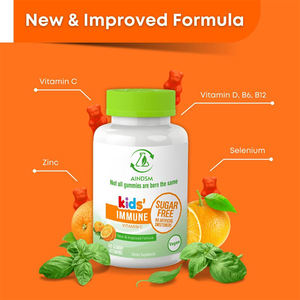 Gomitas Multifuncionales de Vitamina C y Zinc para Niños, Gomitas Veganas de Vitamina C para Niños, Nutrición Infantil, Desarrollo de la Inmunidad con Vitamina C - Product Image 3