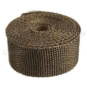 1 ensemble de couvertures thermiques pour turbo de course T4 + enveloppe pour tuyau d'échappement et collecteur d'échappement Rouge / Noir / Bleu / Titane - Product Image 2