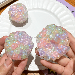 Creative High-Appearance Hand <b>Ball</b> Disc <b>String</b> Knead Funny Toy with Noisy Music Shapeable Pearl Stress Relief for Adults - Product Image 2