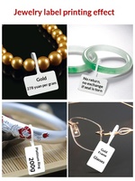 Étiquettes de prix autocollantes thermiques en papier pour bijoux, forme rectangulaire, avec codes-barres, styles horizontaux/verticaux