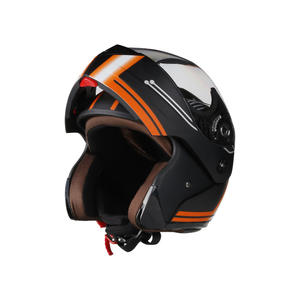 DOT & CE Certified Unisex Flip-Up ABS Helmet Integrated Design with <b>Mirrored</b> Visor for All Seasons Size XL-New Condition - Product Image 5