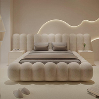 Elegante Cama Moderna Ajustable de Plástico con Tapizado Suave y Almacenamiento, Ideal para Apartamentos