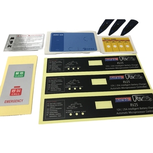 Printed Velvet Polycarbonate Film Label Control Front Panel Sticker Membrane Touch Panel Labels - Product Image 1