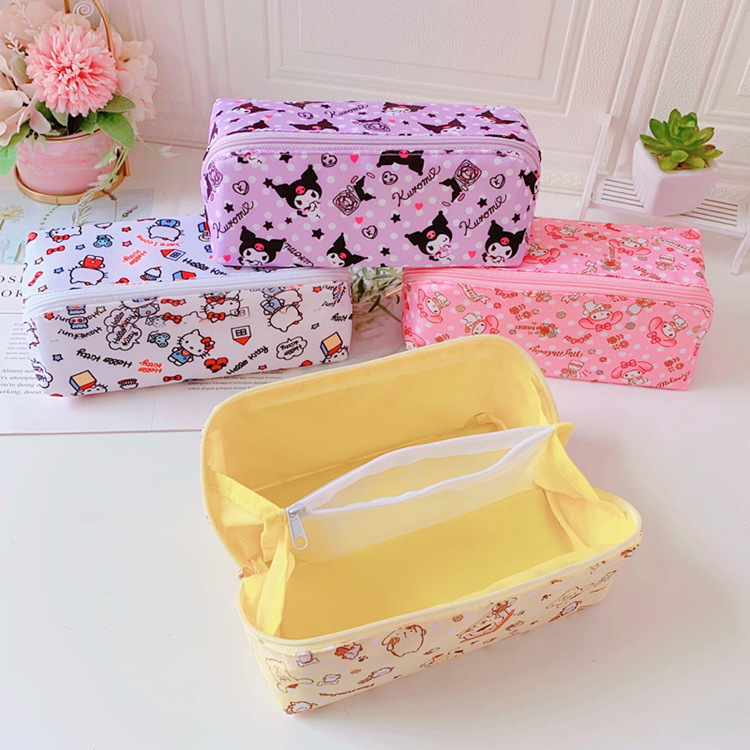 Пенал большой емкости для детей, школьные принадлежности, косметическая сумка для хранения
