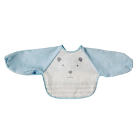 Bavoir pour bébé en coton personnalisé Bavoirs pour bébé à manches longues imperméables EVA écologiques avec poche à nourriture