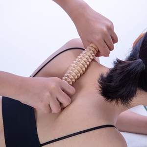 Лидер продаж, 2024 ручной деревянный массажный ролик для ног, деревянный роликовый массажер для ног, товары для расслабления - Product Image 6