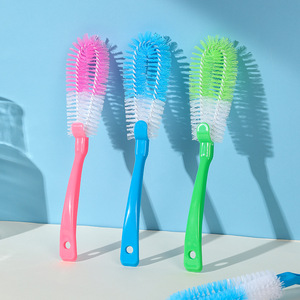 Spazzola per tazze, un strumento perfetto per la pulizia delle tazze senza punti ciechi. È un piccolo pennello per rimuovere le macchie di tè e pulire le tazze termiche. - Product Image 2