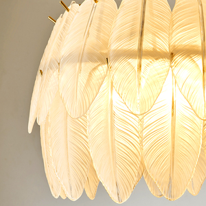 <span class=keywords><strong>Lustre</strong></span> de salon de luxe italien, moderne et minimaliste, en verre, pour chambre à coucher et salle à manger, avec plumes - Product Image 4