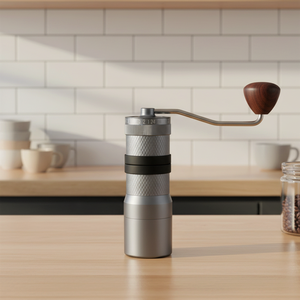 Moulin à café léger en aluminium pour la maison, les voyages et le bureau, moulin à café manuel portable pour expresso - Product Image 1