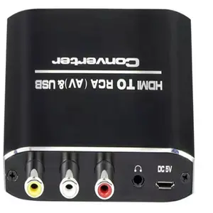 HDMI כדי AV 3RCA CVBs מרוכבים וידאו 3.5mm Aux אודיו RCA ממיר מתאם תמיכת PAL/NTSC עבור טלוויזיה מחשב נייד Xbox