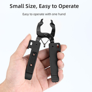 Pince à chaîne de vélo multifonction, outil de dégagement rapide, pince à chaîne, leviers de pneu pour vélo de route et VTT, en acier au carbone noir - Product Image 3