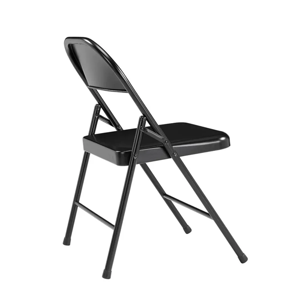 NBHY kursi lipat baja Modern dapat ditumpuk, kursi santai portabel luar ruangan