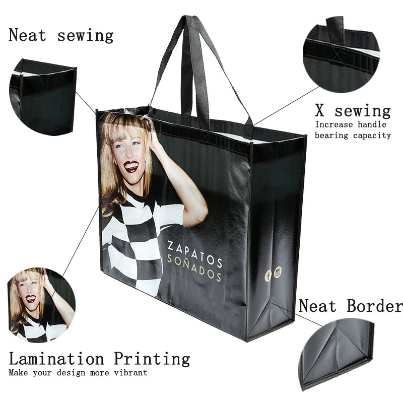 grocery shopping bags with logos