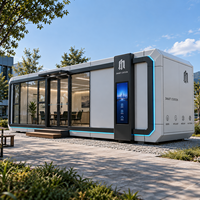 Capsule spatiale habitable, entièrement meublée avec salle de bain complète, structure en acier, étanche et résistante au vent pour hôtel de camping en zone panoramique