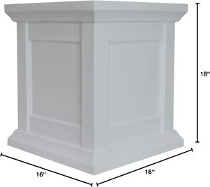Colonne carrée romaine classique en PVC, accessoires de mariage, présentoir de chemin blanc pour banquets de mariage, décoration de socle, vente en gros - Product Image 6