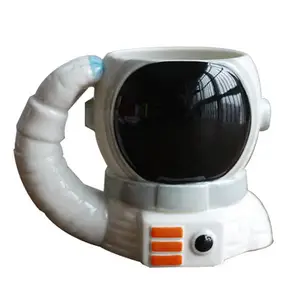 Keramisch Astronaut Design Espresso Koffie Cup Voor Kantoor Thuis Kerst Water Cup Met Handvat Melk Mok Geschenken Voor Verjaardag