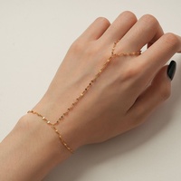 Chaîne de doigt en argent sterling S925 plaqué or 18 carats, bracelet chaîne de main, bijoux fins pour femmes, fabrication directe usine SPJ, OEM ODM