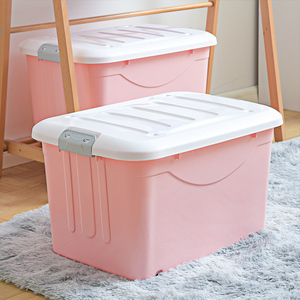 <span class=keywords><strong>Caja</strong></span> <span class=keywords><strong>de</strong></span> almacenamiento <span class=keywords><strong>de</strong></span> plástico PP con cerradura grande Citylife, forma rectangular multiusos para juguetes y ropa engrosada con cerradura - Product Image 3