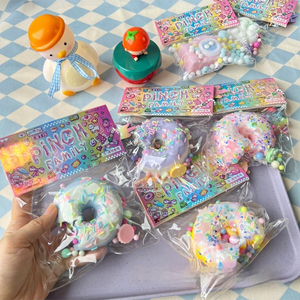 Influencer Popular Food Toy Cake Waffle Donut Stress Relief Squishy Toy for Youth 15-35 Years Old - Product Image 3