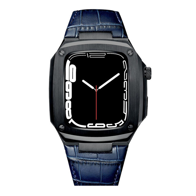 Customized Luxury Stainless Strap Used 45mm Original Cover Watch Case with for Apple Smart Iwatch Series 1/2/3/4/5/6/7