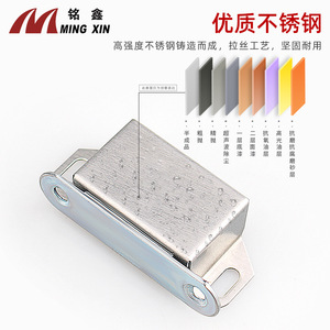 Ming Xin Ferme-porte magnétique en acier inoxydable finition brossée pour armoire et mobilier - Product Image 4
