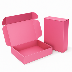 Caja <span class=keywords><strong>de</strong></span> Envío Postal A4 <span class=keywords><strong>de</strong></span> Cartón Corrugado Color Rosa AI Factory para Empaque <span class=keywords><strong>de</strong></span> Regalo <span class=keywords><strong>de</strong></span> Sets <span class=keywords><strong>de</strong></span> Cosméticos por Suscripción - Product Image 2