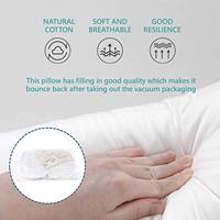 Coussin en coton blanc écologique pour bébé en forme de U respirant 200TC oreiller pour tout-petits pour les femmes enceintes qui allaitent