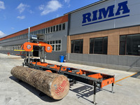 Hidrolik yükleyici ve hidrolik Log Turner ile yatay 36 inç şerit testere makinesi taşınabilir hızar RS36HD