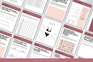 Journal à couverture rigide rose personnalisé Workout Gym Mental Health Fitness Log Book Fitness Planner - Product Image 4