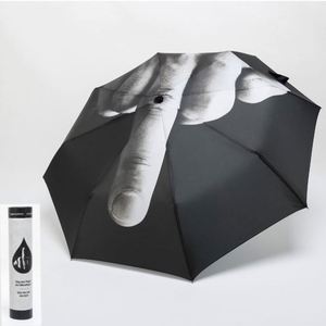 ร่มพับลายดีไซน์นิ้วกลาง ออกแบบเองได้ตามต้องการ ร่ม DIY สำหรับตลาด - Product Image 1