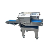 Nouvelle trancheuse commerciale robuste en acier inoxydable 304, coupe-viande cuite haute performance pour jambon, bœuf, dinde, 1-60 mm