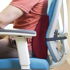 <b>Memory</b> Foam Office Chair Back Pillows Pain Relief Improve Posture Lumbar Support Pillow Adjustable Straps - Product Image 4